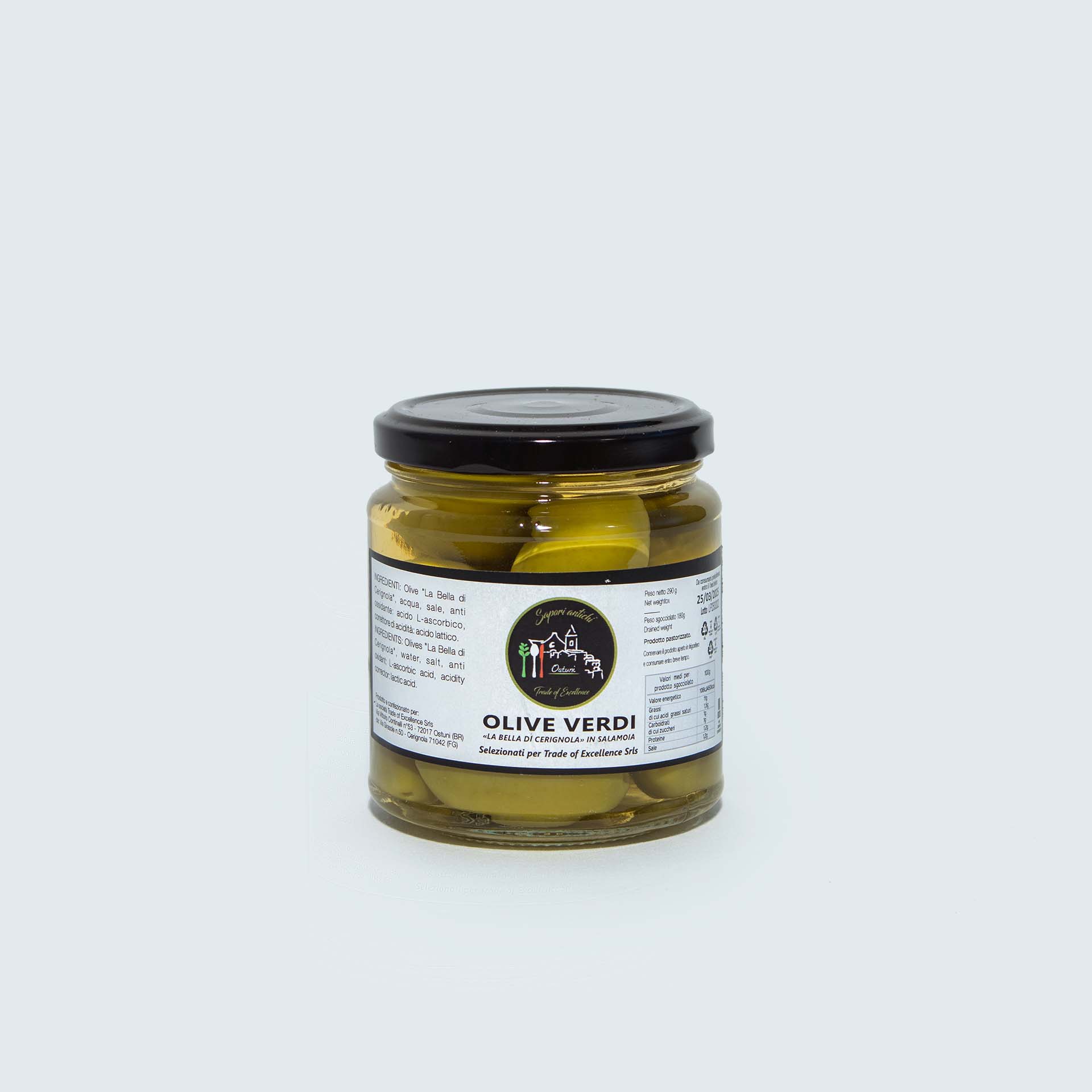 Olive Belle di Cerignola Vasetto di olive belle di cerignola