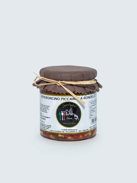 Vasetto di peperoncino piccante a rondelle