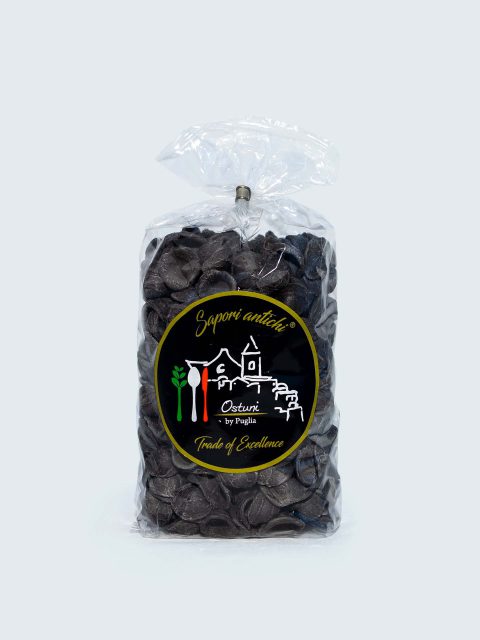 Confezione di orecchiette al nero di seppia
