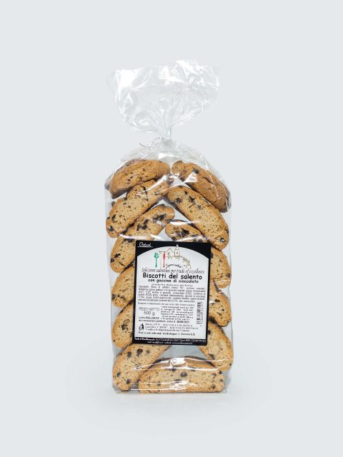 Confezione di biscotti salentini con gocce di cioccolato