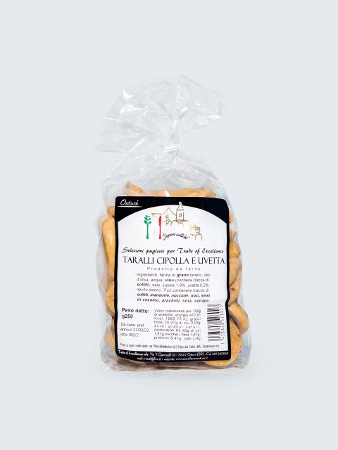 Confezione di taralli cipolla e uvetta
