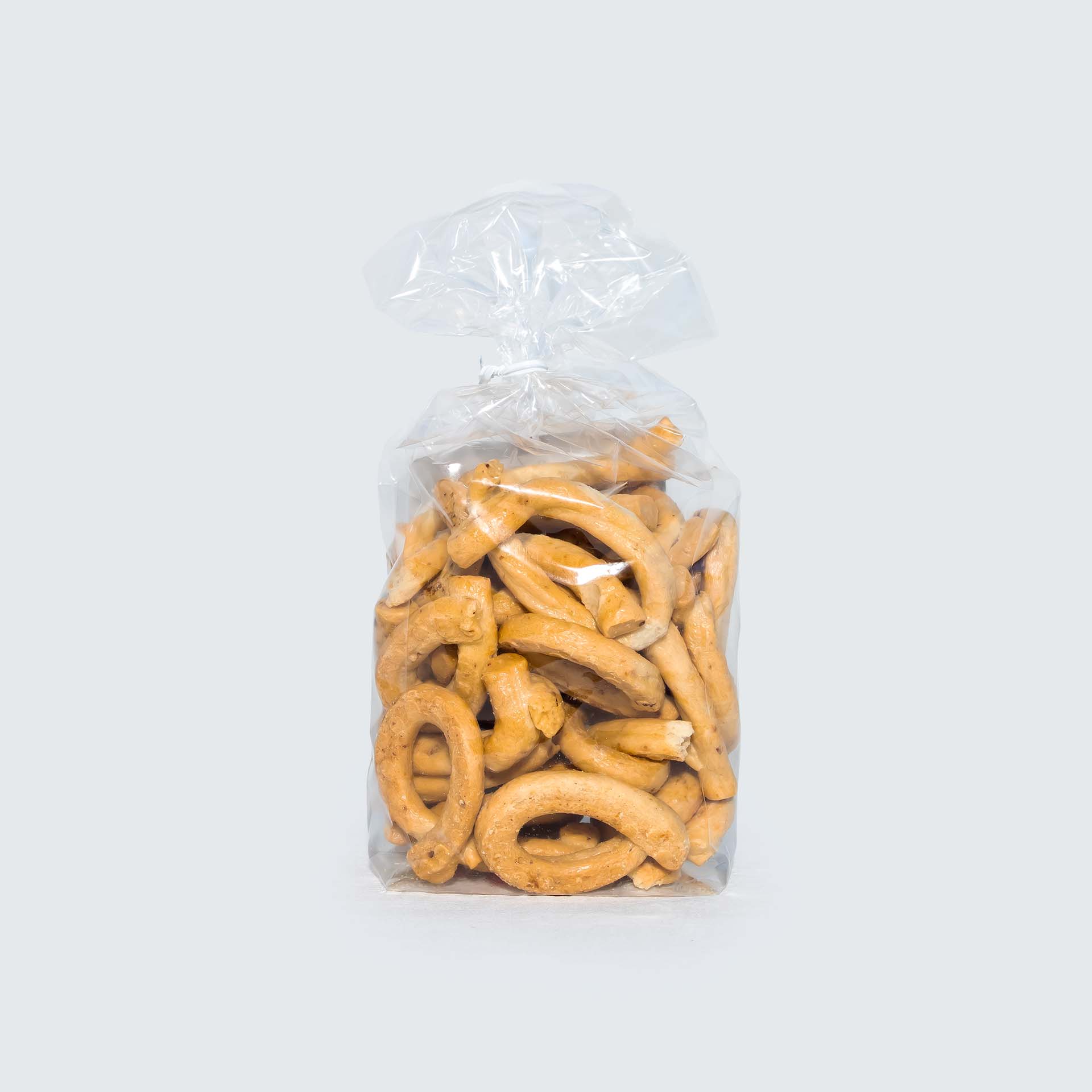 Taralli cipolla e uvetta vista posteriore Confezione di taralli cipolla e uvetta vista posteriore