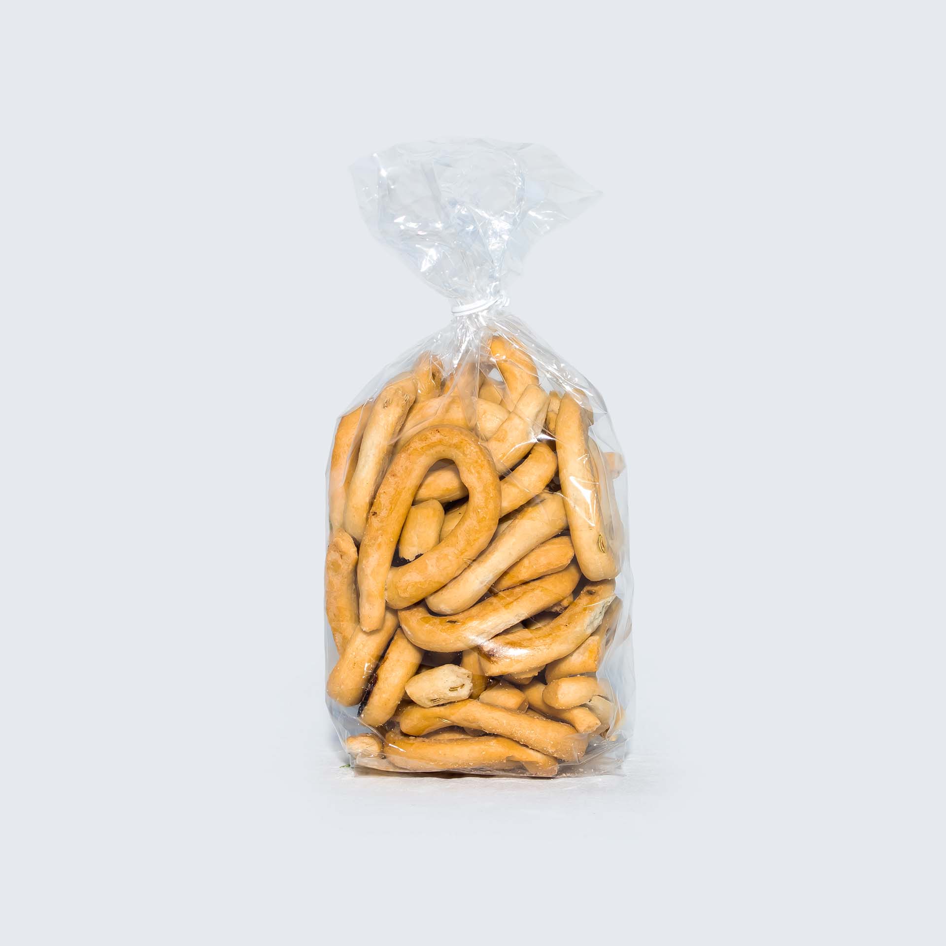 Taralli al finocchio vista posteriore Confezione di taralli al finocchio vista posteriore